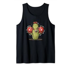 Traje de cactus fino con guantes de boxeo Camiseta sin Mangas