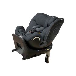 Casualplay - Siège auto Kora i- Size pivotant avec isofix et pied d'appui, groupe 0 1 2 3 de 0 à 12 ans ou de 40 à 150 cm de hauteur et adapté pour transporter à l'envers jusqu'à 105 cm, gris foncé