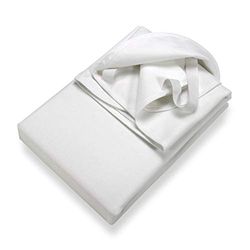 SETEX Protège matelas plat 3 couches imperméables, 90 x 190 cm, 100 % Coton, Generation, Blanc, 14U2090190001002