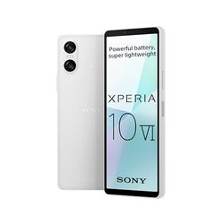 Sony Xperia 10 VI - 6.1 Inch 21:9 Wide OLED - Three optical focal lengths - Lightweight - Android 14 - SIM free - 128GB storage - IP65/68 rating - Dual SIM hybrid 1-36 months warranty - White