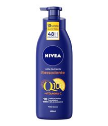 NIVEA Latte corpo Nutriente Rassodante Q10 + Vitamina C 400 ml, Crema tonificante che rassoda la pelle secca in 10 giorni, Crema rassodante corpo idratazione per 48h