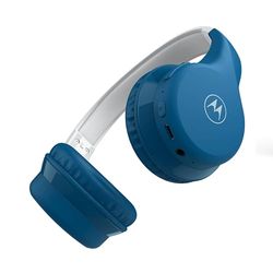 Motorola Sound Moto JR300 - Bluetooth słuchawki dziecięce - z ograniczeniem głośności i rozdzielaczem audio - niebieski/szary