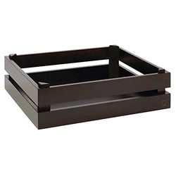 APS boîte en bois -SUPERBOX-, boîte en bois, boîte à vin, boîte à buffet, boîte en bois déco, boîte de rangement, boîte à meubles, 35 x 29 cm, H : 10,5 cm, bois d'acacia, convient pour GN 1/2