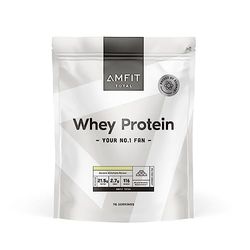 Marque Amazon - Amfit Nutrition TOTAL, poudre de protéine de lactosérum, saveur de lait frappé à la banane, 75 portions, 2.27 kg (Lot de 1)