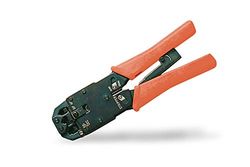 DIGITUS Conector modular alicates de crimpagem - cabo de rede RJ45 - cabo redondo e plano RJ12 RJ11