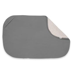 hauck Topper en handdoek voor aankleedkussen, ademende mousseline en badstof, wasbaar op 60 °C, voor jongens en meisjes, geschikt voor hauck Change N Clean Baby aankleedmat (donkergrijs)
