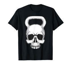 Kettlebell - Maglietta da allenamento vintage con teschio Maglietta