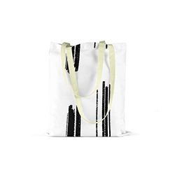 Bonamaison Printed Tote Bag, Reusable Grocery Bag, Shopping Bag, Machine Washable, Foldable, Canvas Cloth Bag with Handles, Size: 34x40 Cm