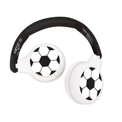 Lexibook - Football - 2 in 1 Bluetooth and Wired Headphones with Microphone and Control Button, Foldable and Adjustable, Rechargeable Long Term Battery, HPBT010FO
