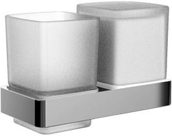 emco Loft - Vaso dispensador de jabón líquido para cepillos de Dientes, Cromado
