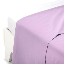Caleffi Coton uni Drap de Dessus, Lilas, Simple