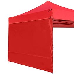ABCCANOPY Instant Canopy SunWall 8x8 FT, 1 Pack Sidewall Only, No Frame or Top, Red