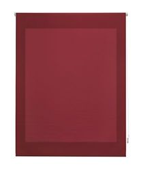 Uniestore suave, Estore de rolo transparente, vermelho, bordô, 120 x 175 cm (largura por altura), Tamanho do tecido 117 x 170 cm. Estores para janelas