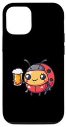 Carcasa para iPhone 14 Pro Mariquita Bebiendo Cerveza Comic