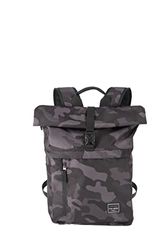 Travelite Handbagage rugzak met laptopvak 15,6 inch, bagage serie BASICS dagrugzak rollup: praktische rugzak met rollup-functie, 60 cm, 35 liter, 800 gram, camouflage, 60, Klassiek