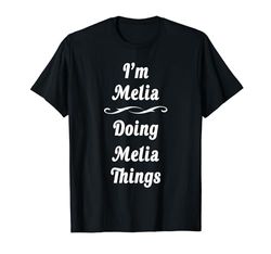 Melia Nombre Personalizado Camisa Personalizada Melia Cumpleaños Camiseta