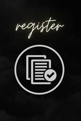 register: register / note / journal . 6x9 . 120 pages