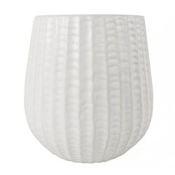 Bladkeramiska plantor, vit, 15 cm