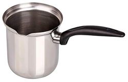 FACKELMANN Pot à café et à Lait 800 ML, Acier Inoxydable, Noir/Argent, diamètre env. 9 cm