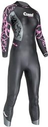 Cressi Kuwae Lady Monopiece Swimsuit 2/3/4mm Combinaison Natation Women's, Noir/Lilas, M/3