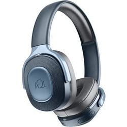 AQL Arkos | Casque Bluetooth Universel avec Coussinets Pliants Ultra Légers | Microphone Intégré | Batterie 300 mAh | Durée de Charge 2 Heures | Playtime 25 Heures Environ | Portée 10 m - Bleu