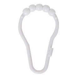 MAYTEX Plastique Glide Roller Anneaux pour Rideau de Douche