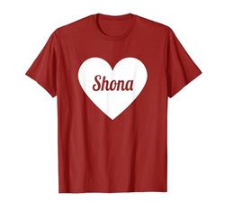 I Love Shona, I Heart Shona - Nome Cuore Personalizzato Maglietta