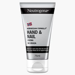 Neutrogena Crema de Manos y Uñas Fórmula Noruega, Uñas más Fuertes, Piel Hidratada, con Vitamina E, 75 ml (Paquete de 1)