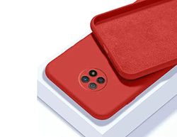 Funda protectora de gel de silicona TPU suave flexible, mate, ultra suave, fina, color rojo