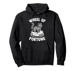 Wheel Of Fortune Robot Vacuum Cleaner Funny Cat Pullover Hoodie