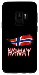 Carcasa para Galaxy S9 Diseño de bandera de estilo nórdico antiguo de Noruega