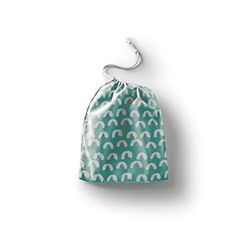 Bonamaison Printed Cotton Produce Bag with Drawstring, Reusable Grocery Bag, Biodegradable Eco-Friendly Bags, Travel Pouch, Sachet Bags, Shopping Bag, Eco Friendly, Foldable, Size: 30x40 Cm