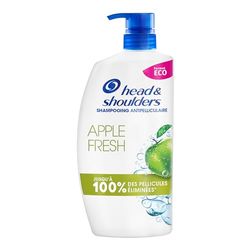 Head & Shoulders Apple Fresh Shampoing Antipelliculaire Pompe 800ml; Usage Quotidien; Jusqu'à 100% des Pellicules Éliminées, Cliniquement Prouvé; Tous Types de Cheveux et de Cuir Chevelu