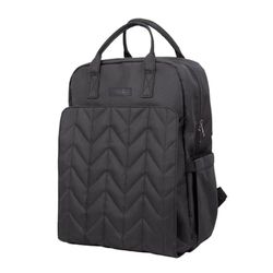 TINÉO - Gewatteerde luierrugzak voor baby's - rugzak, grote capaciteit met verlengingskussen - 1 koelvak voor babyflessen - zijvak met doekjes - 30 x 41 x 14 cm