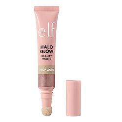 e.l.f. Halo Glow Highlight Beauty Wand Liquid Highlighter Wand für Leuchtende Strahlende Haut Aufbaubare Formel, Vegan & Tierversuchsfrei, Rose Quartz, 10 ml