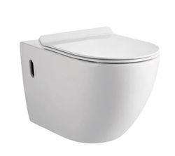 WC BTW Genova Sospeso Bianco Lucido | 10 Anni di Garanzia | Misure 370 x 490 x 360 mm