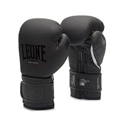 LEONE 1947, Luvas de boxe Black Edition, unissexo para adulto, preto, 16 oz, GN059