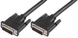 Pro Signal PSG00971 DVI-I Male to Male Lead, 2m, Black