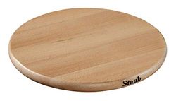 Staub Magnetischer Topfuntersetzer, rund, Holz, 23 x 23 x 1.8 cm, 1 Einheiten