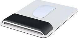 Leitz Ergo WOW Mouse Pad with Adjustable Wrist Rest, Two Height Settings, Black/White, 65170095