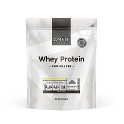 Marque Amazon - Amfit Nutrition TOTAL, poudre de protéine de lactosérum, Saveur de lait frappé à la banane, 33 portions, 1 kg (Lot de 1)