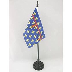 BANDIERA DA TAVOLO PROVINCIA DELL'ARTOIS 15x10cm - PICCOLA BANDIERINA COMTÉ D'ARTOIS REGNO DI FRANCIA 10 x 15 cm - AZ FLAG