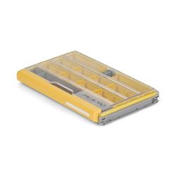 Plano EDGE 3600 Terminal Tackle Opslag, Grijs en Geel, Inclusief 10 Haakbehouders, Rustrictor Roestbestendige Technologie, Waterdichte Premium Fishing Utility Box, Geel/Grijs