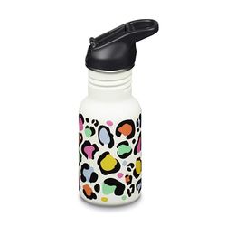 Klean Kanteen Fiets drinkflessen Classic Narrow (Flip Sport) met drinksluiting van roestvrij staal in de kleur roze met een volume van 355 ml, 1011207
