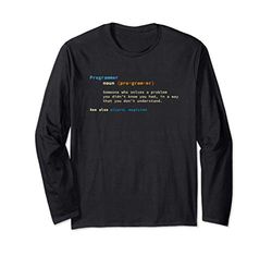 Programmatore Sviluppatore Computer Scientist Geek Coder C Maglia a Manica