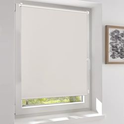 Sekey Klemmfix - Store Enrouleur occultant sans perçage - Double Face - Couleur Unie - Cordon de Traction latérale - Protection Solaire et Brise-Vue - Store occultant - 50 x 130 cm - Taupe