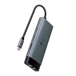 TP-Link UH6120C USB C Hub PD100W, 4K 60Hz HDMI, 1× USB C 5Gbps, 2× USB A 5Gbps, Gigabit Ethernet, Compatible with MacOS, Windows, Linux, iPad OS, iOS, Android, ChromeOS, Nintendo