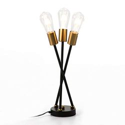 SOBREMESA LICHT 20X20X45 METAL/DORADO
