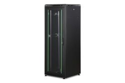DIGITUS Armoire réseau 19 Pouces 32U - 60x60 cm - Série Unique - Charge 800 kg - Profondeur utile 543 mm - Noir