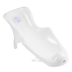 Hylat Baby Transat bain bébé - aide précieuse pour le bain des nourrissons et des bébés de la naissance à environ 6 mois, blanc